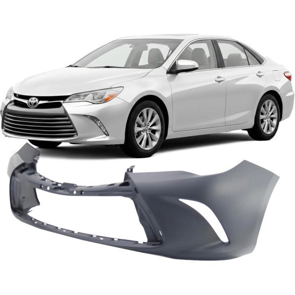 Front Bumper Cover with out Front Grills for Camry 2015 2016 2017 LE